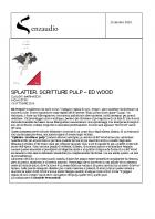 SPLATTER. SCRITTURE PULP – ED WOOD